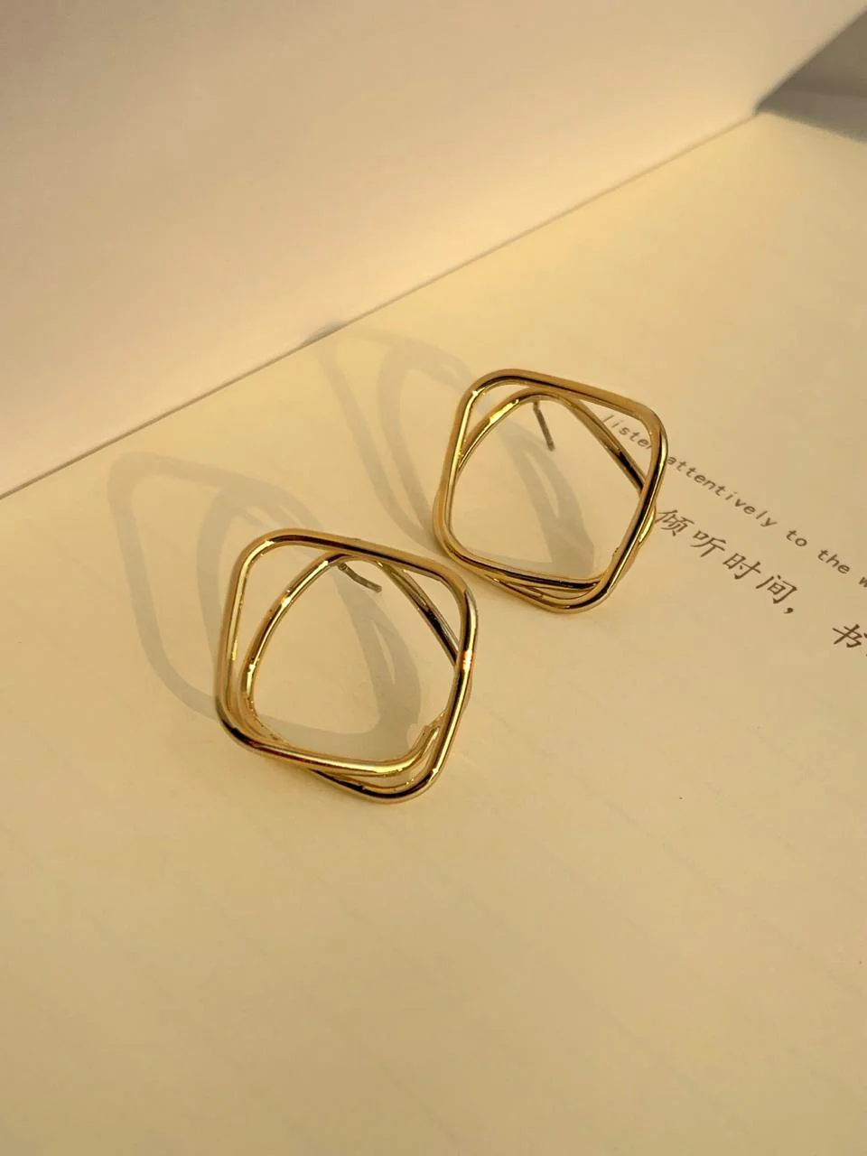 Cubic Statement Earrings - Image 3