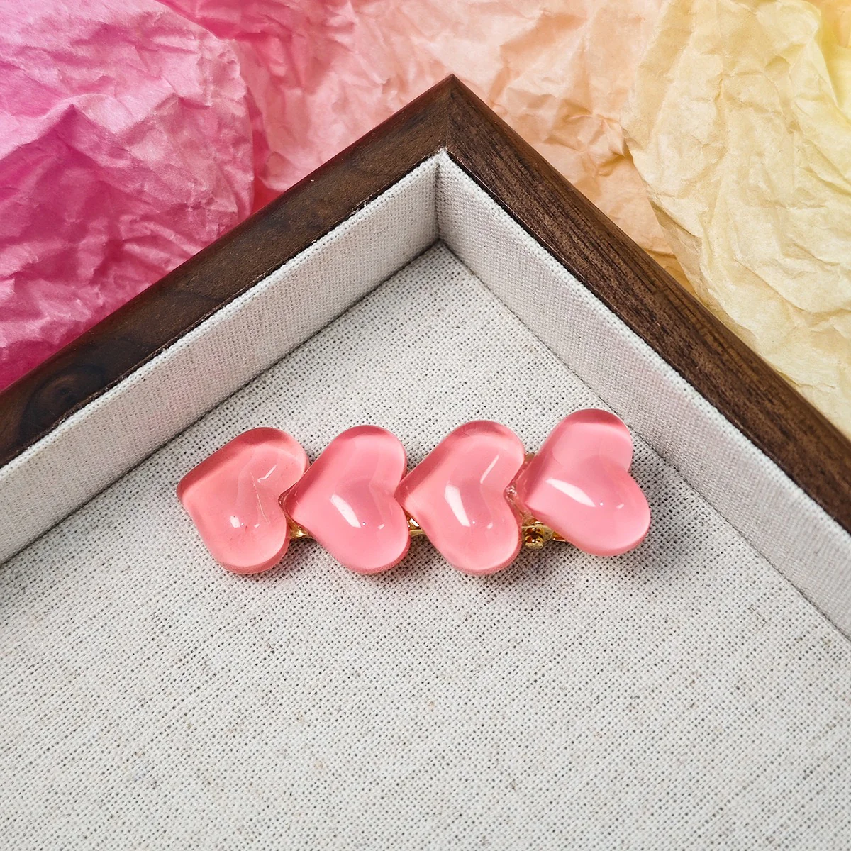Cupid Heart Drops Hair Clip - Image 2