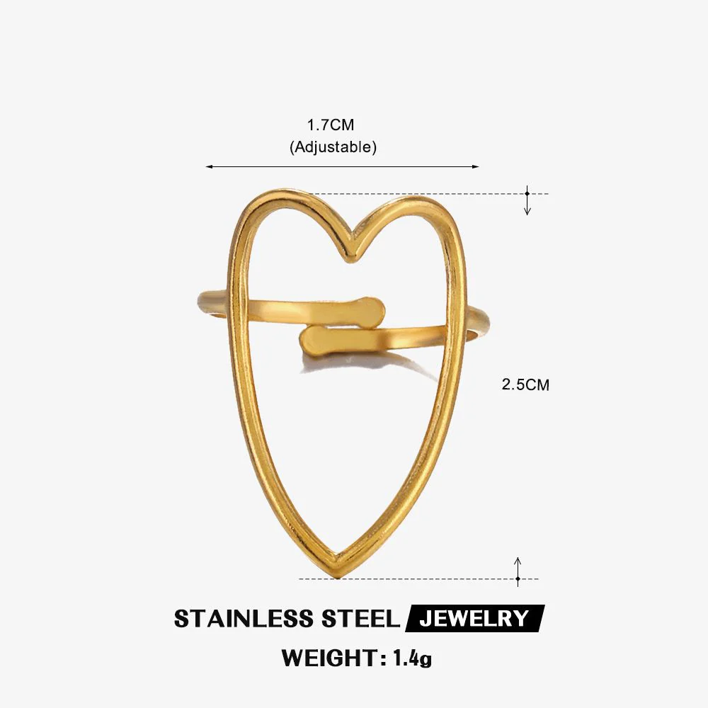 Cupid’s Loop Heart Ring