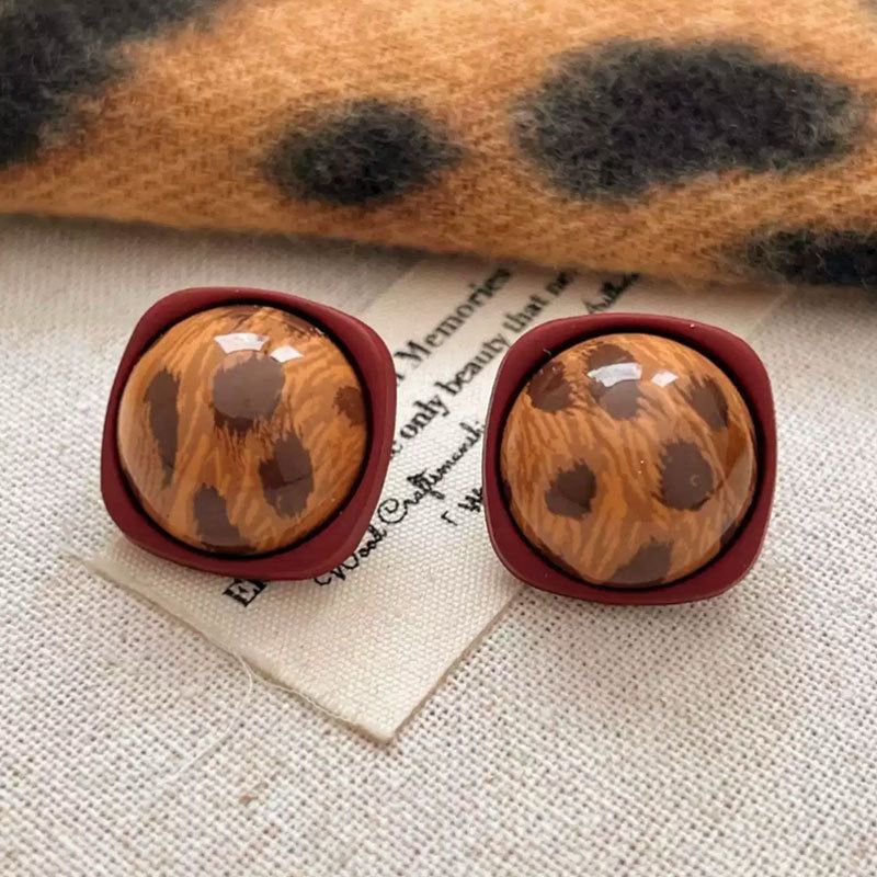 Leopard Print Earrings - Image 3