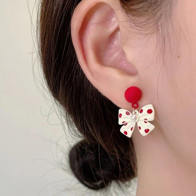 Cute bow knot Earrings - Image 3
