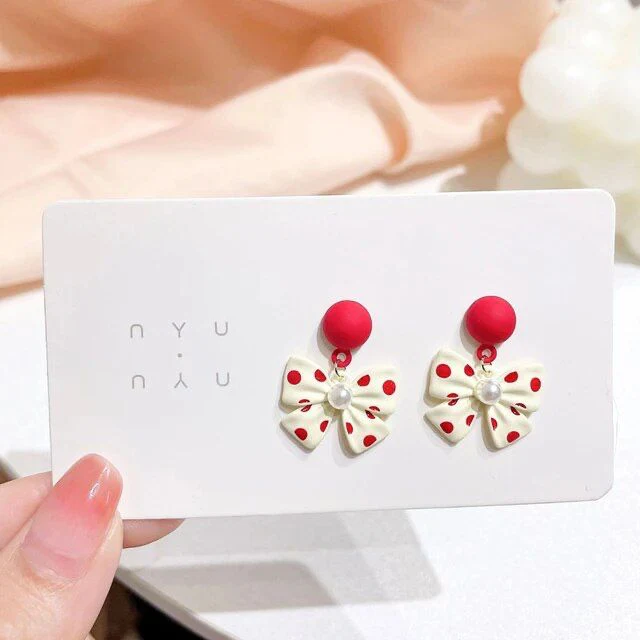 Cute bow knot Earrings - Image 4