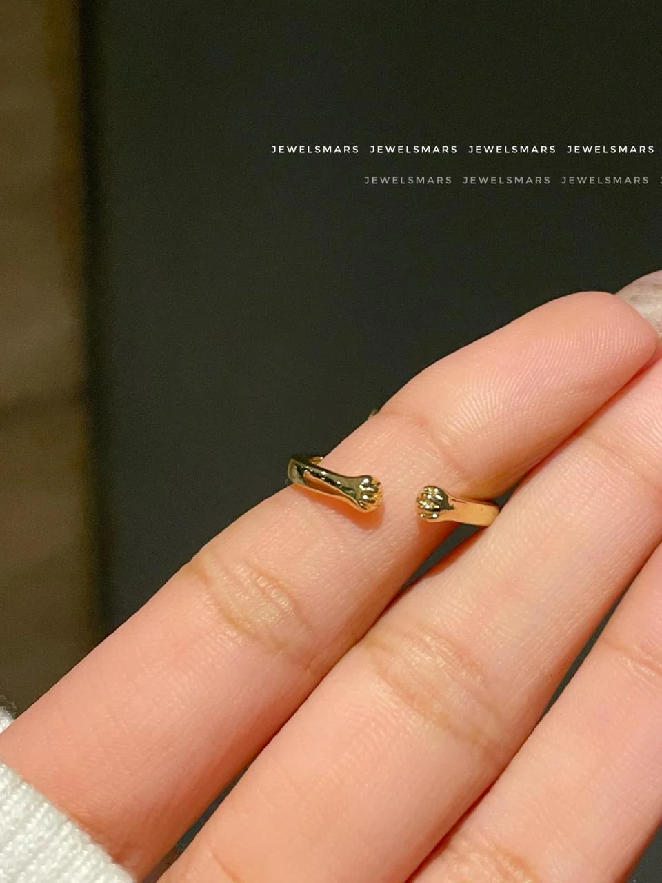 Cute Bunny with Little Paws Ring - Image 2