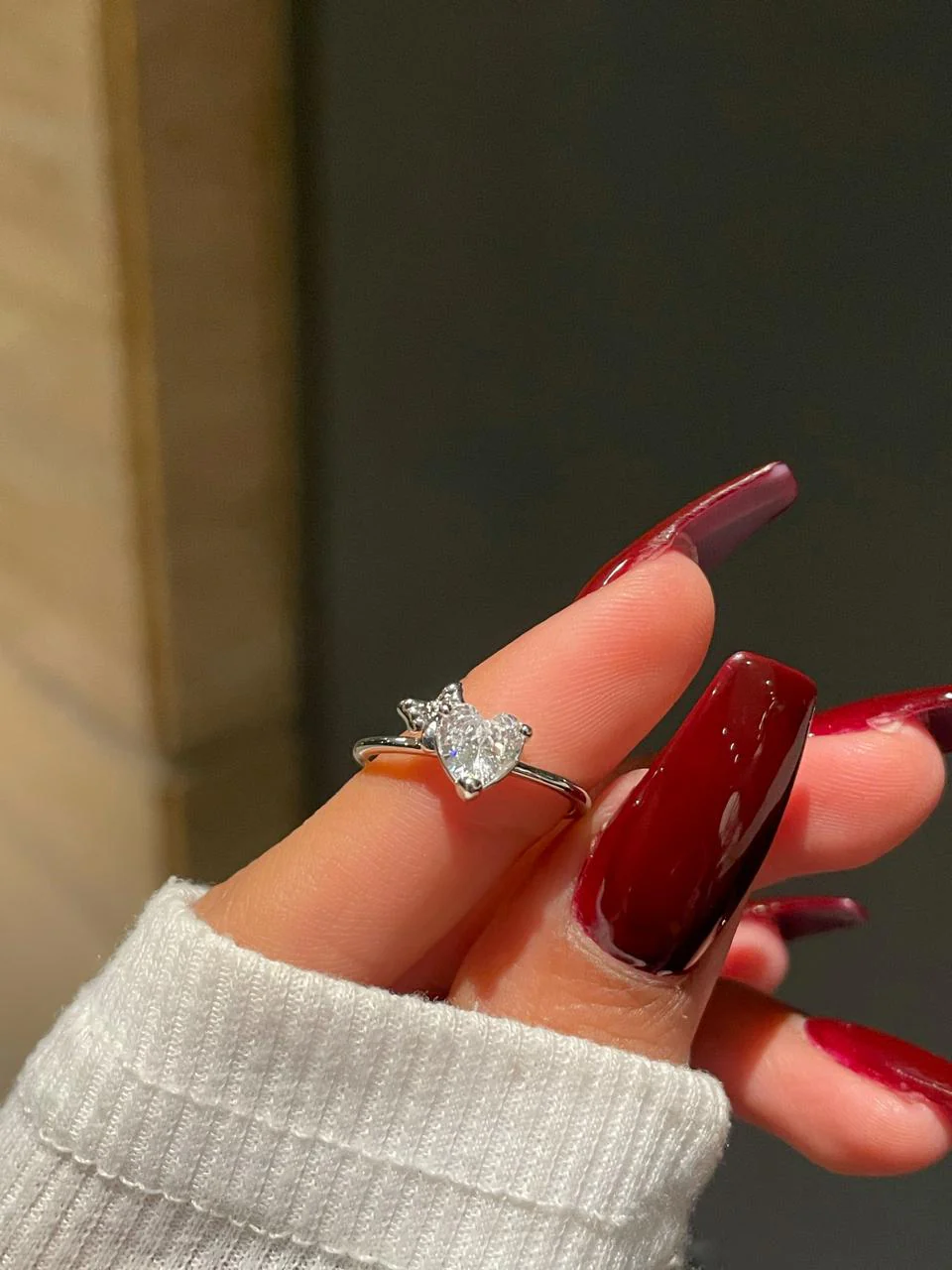 Cute Heart Bow Ring - Image 2