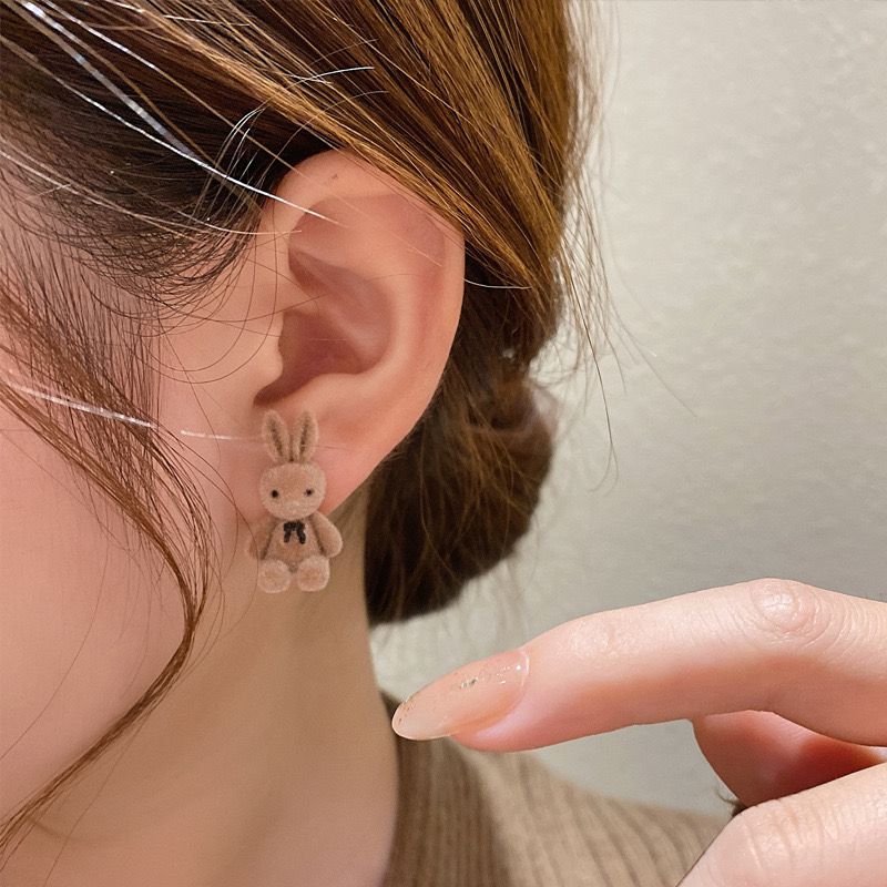 Cute Teddy Bunny Earrings - Image 3