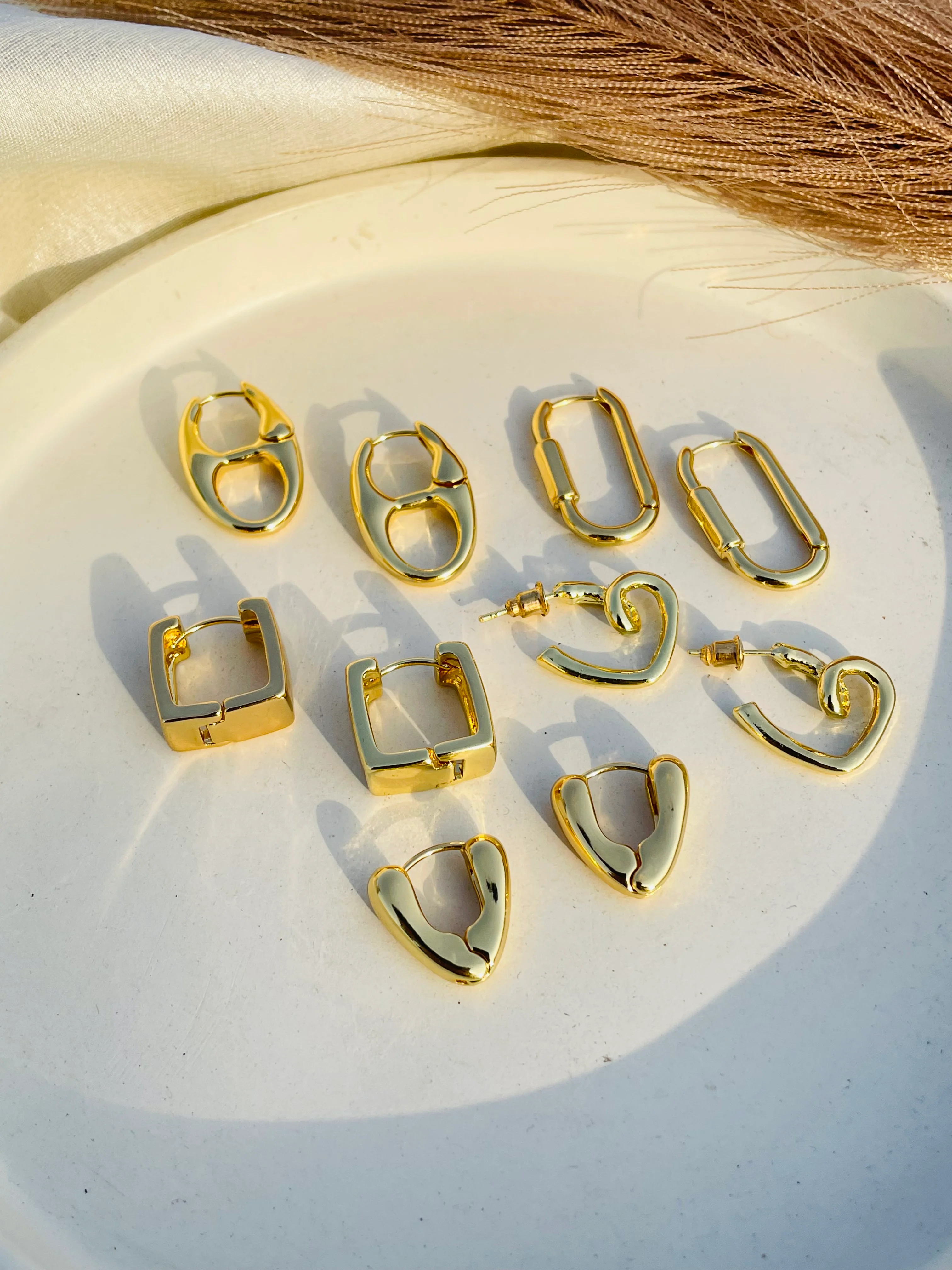 Cute Trendy Stainless Steel Hoops - Image 2