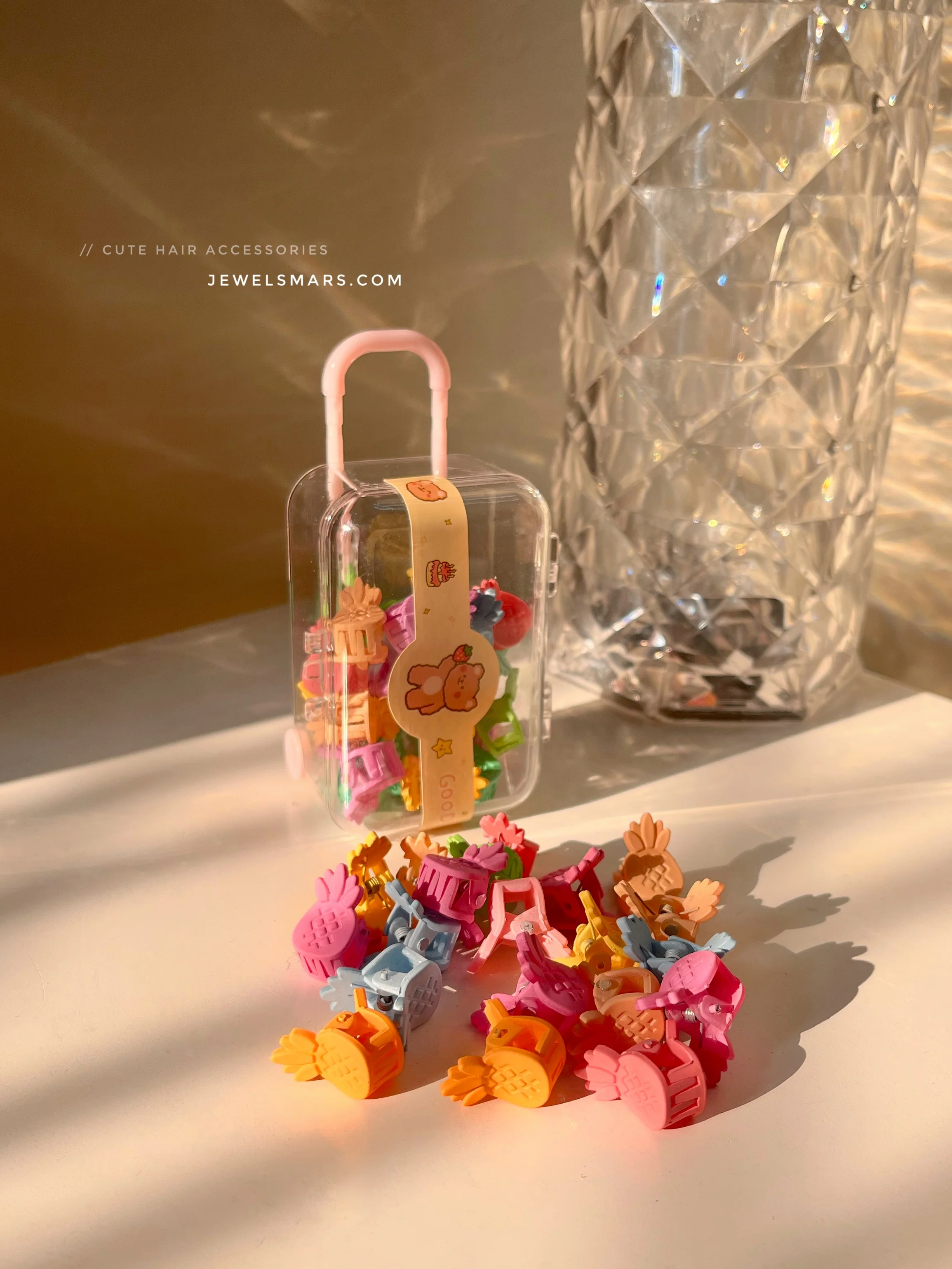 Cute Trolley Packaging Hair Clips - Image 2