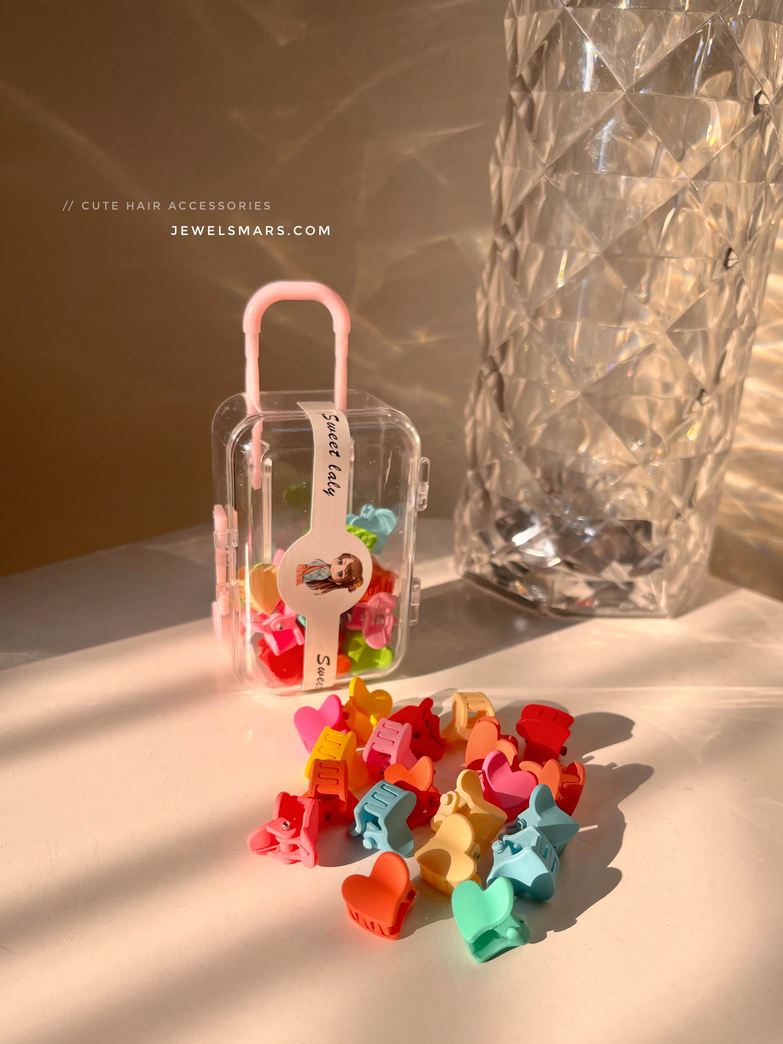 Cute Trolley Packaging Hair Clips - Image 3