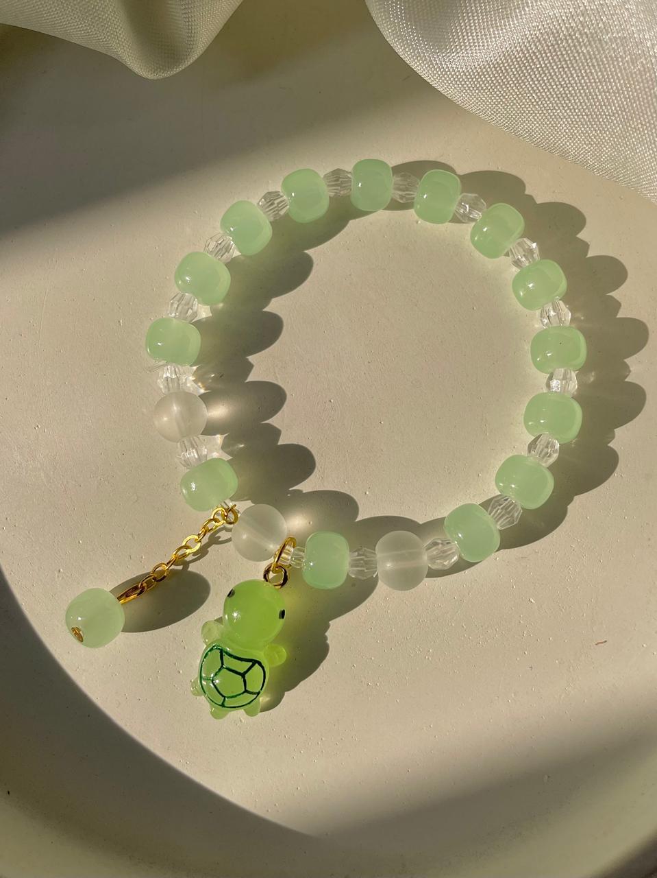 Cute Turtle Bracelet- green