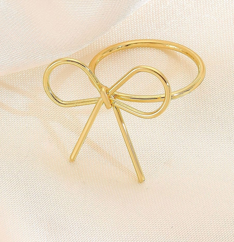 Dainty Darling Bow Ring - Image 2
