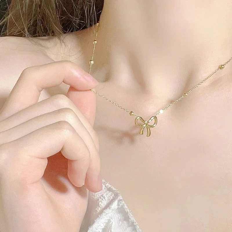 Cute Bow Necklace - Image 2