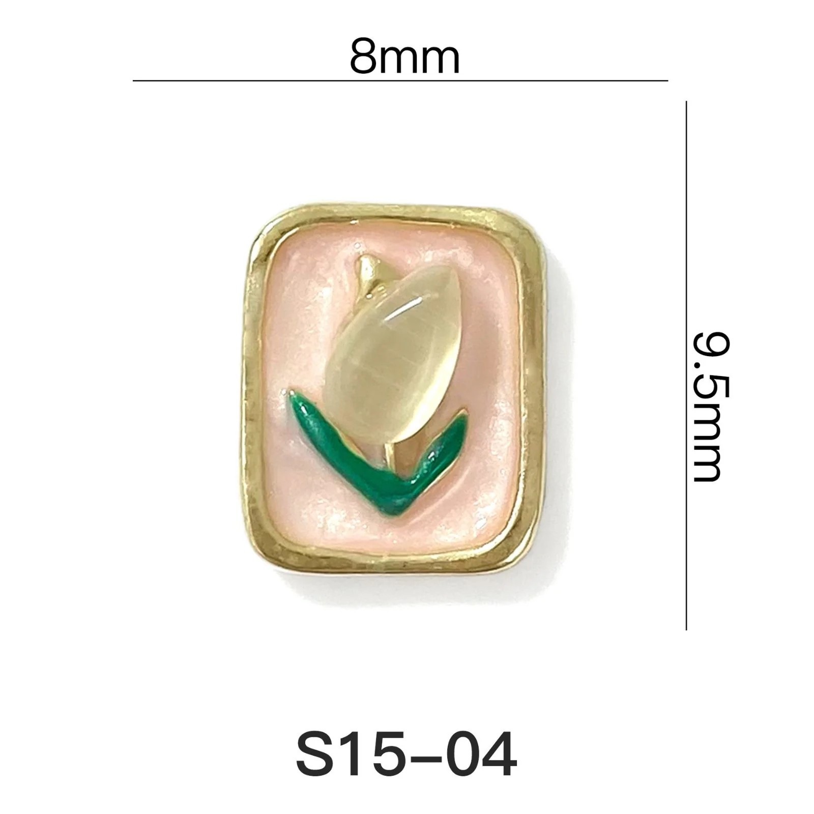 Dainty Pastel Tulip Earrings - Image 3