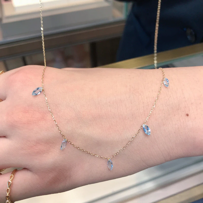 Dainty Raindrops Necklace - Image 4