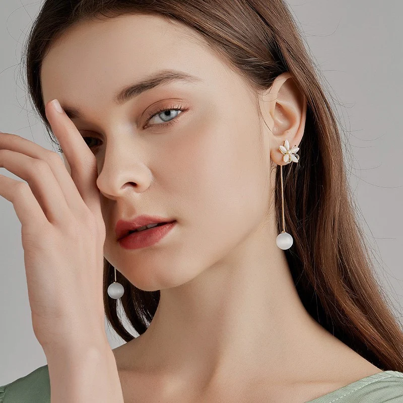Daisy Drop Earrings - Image 2