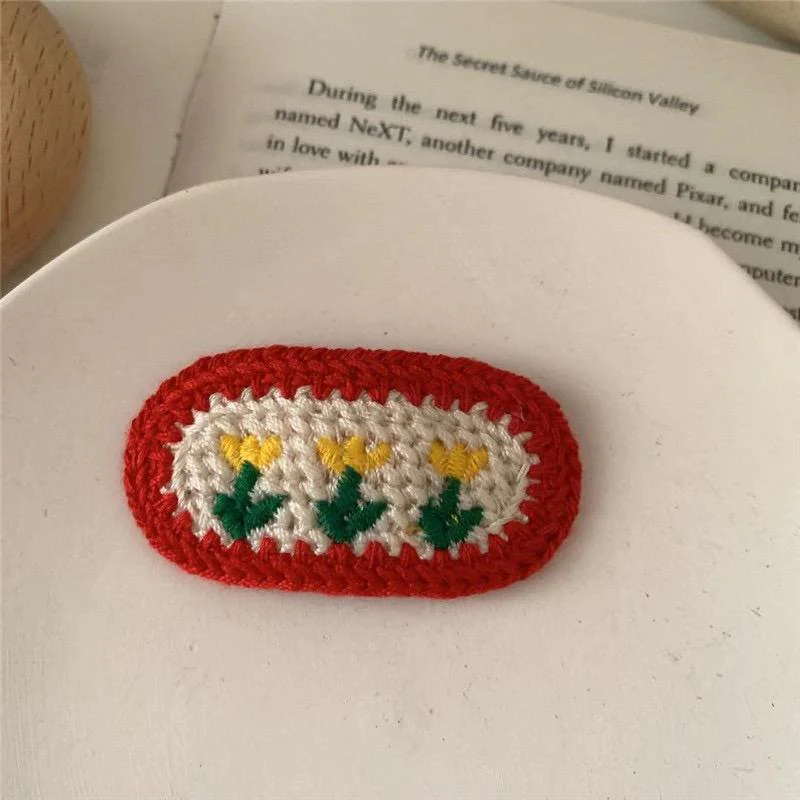 Dancing Dandelion Crochet Hair Clip