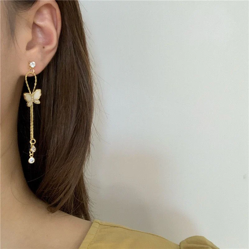 Dangling Butterfly Earrings - Image 2