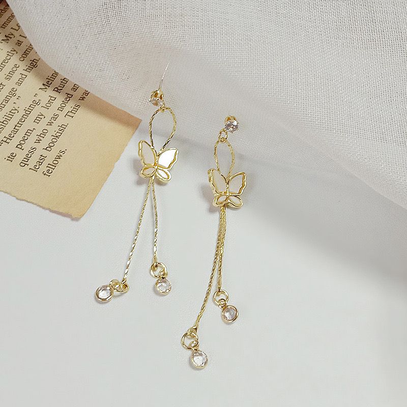 Dangling Butterfly Earrings - Image 4