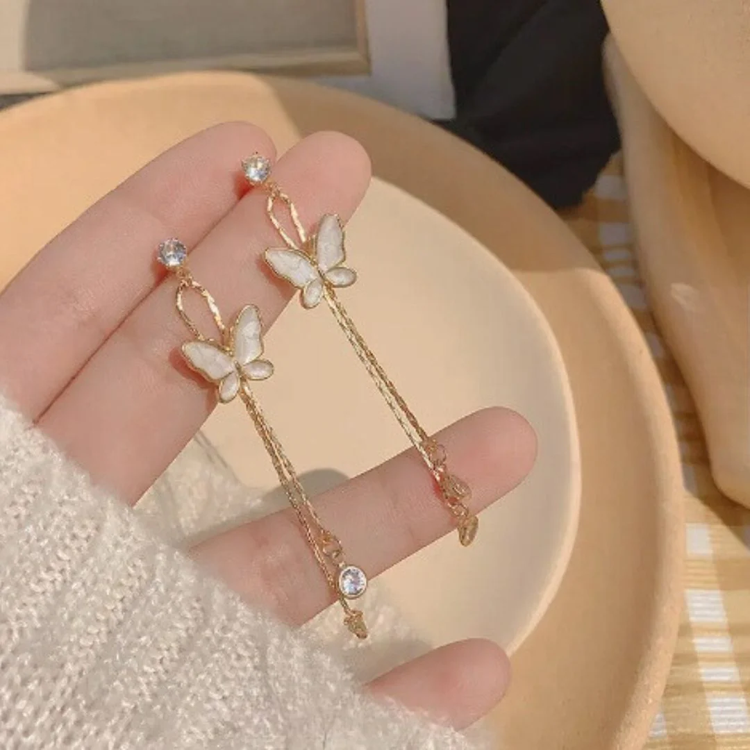 Dangling Butterfly Earrings - Image 5