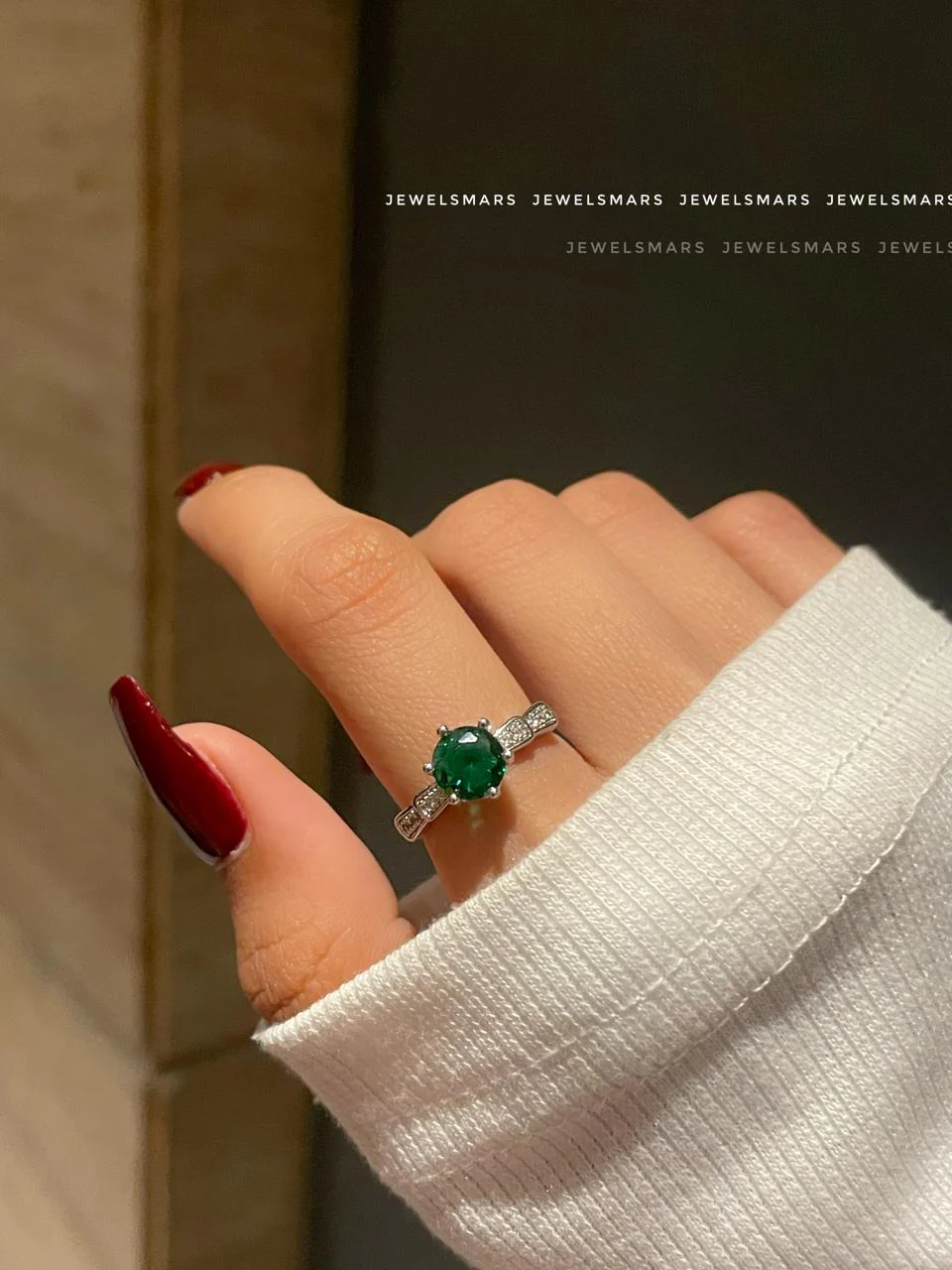 Darla promise Ring- green - Image 3