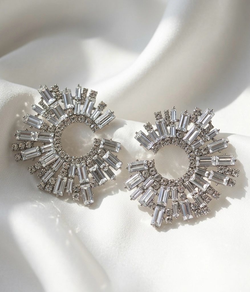 Date Night Rhinestone Earrings - Image 2