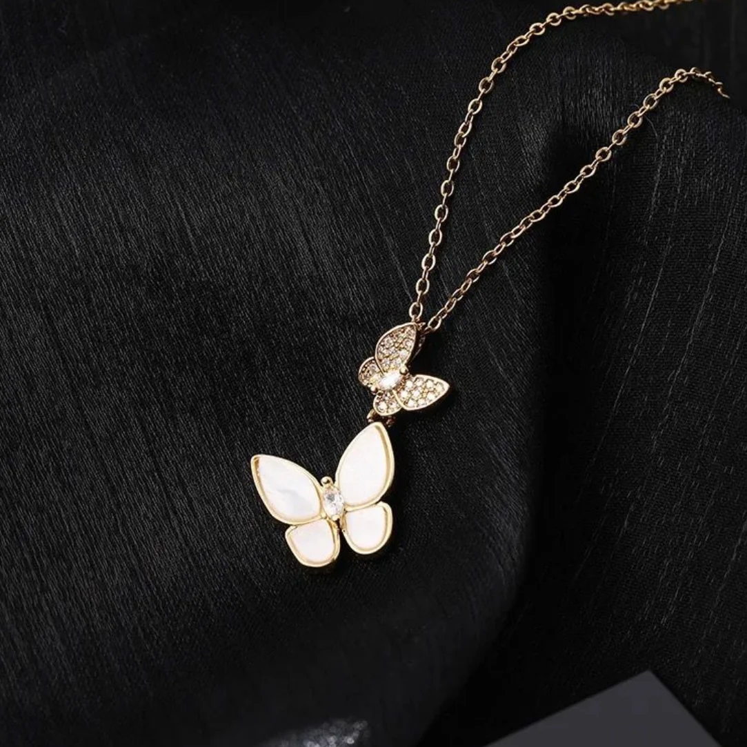 Dawn’s singing Dual Butterfly Necklace - Image 3