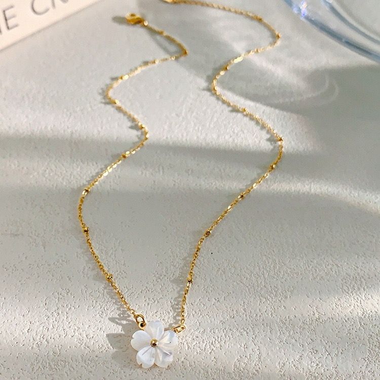 Delicate Ivory Petals Necklace - Image 5