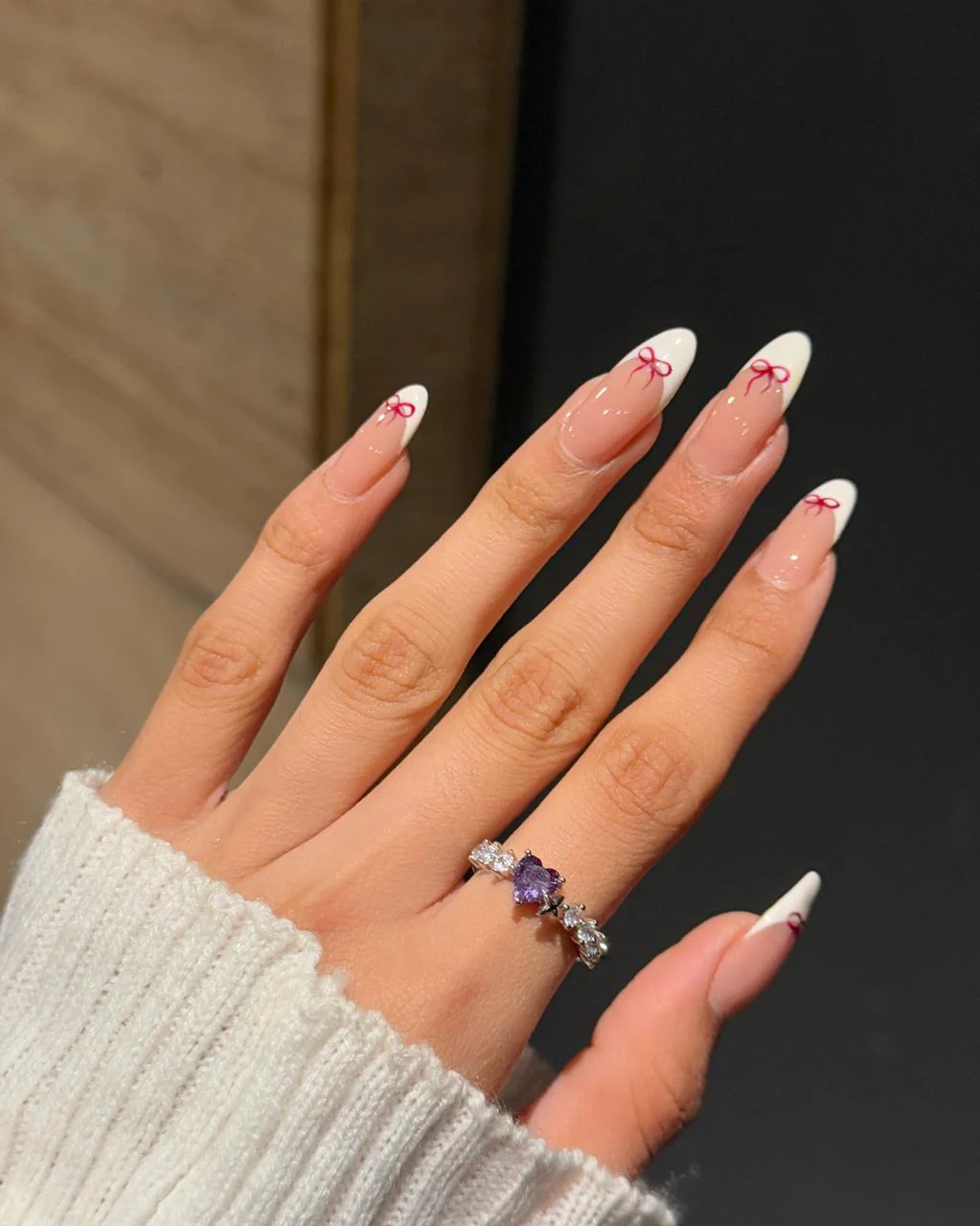 Derry Heart Ring- purple - Image 2