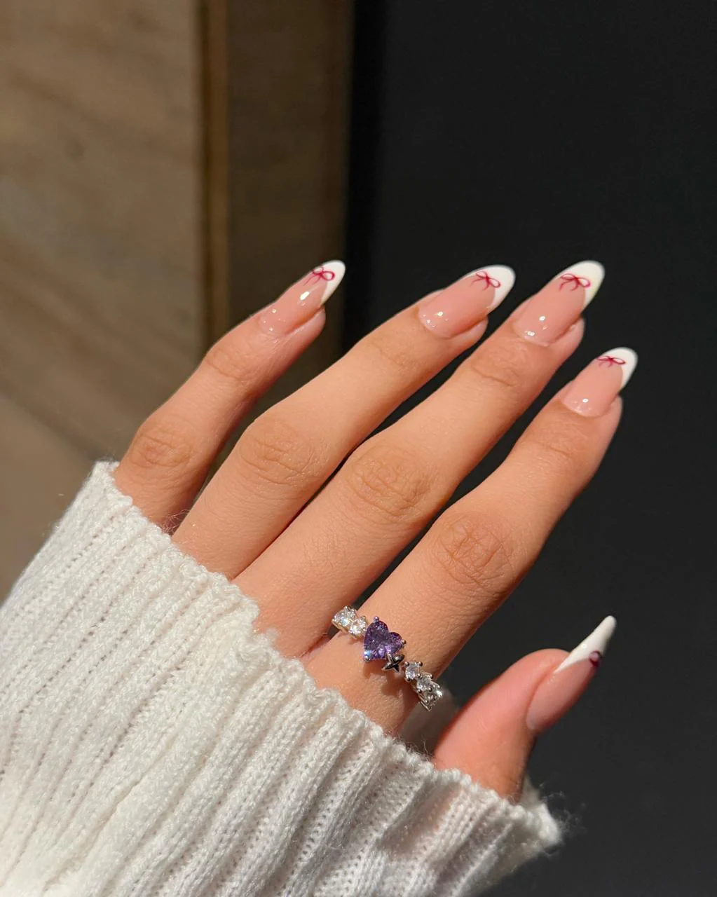 Derry Heart Ring- purple - Image 3