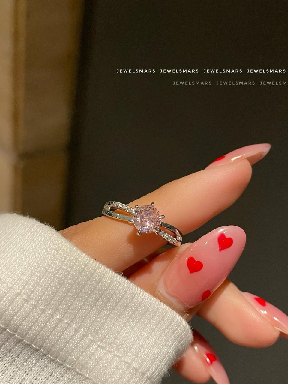 Diana Promise Ring- pink - Image 3