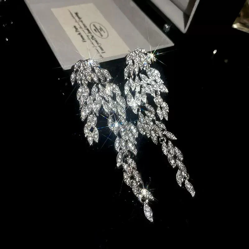 Disco Darling Rhinestone Earrings - Image 2