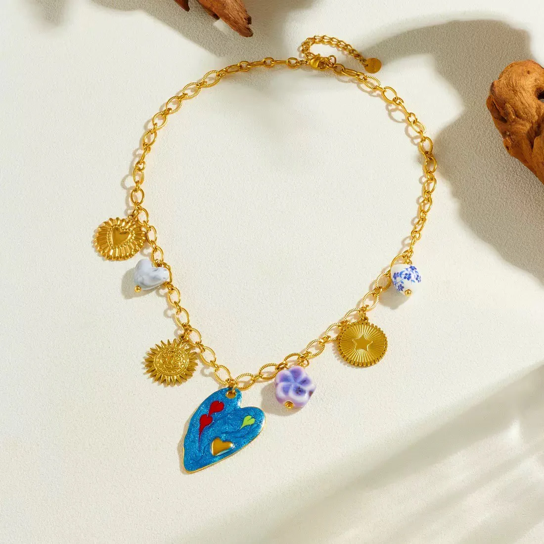 Diva Multi Charm Necklace - Image 4
