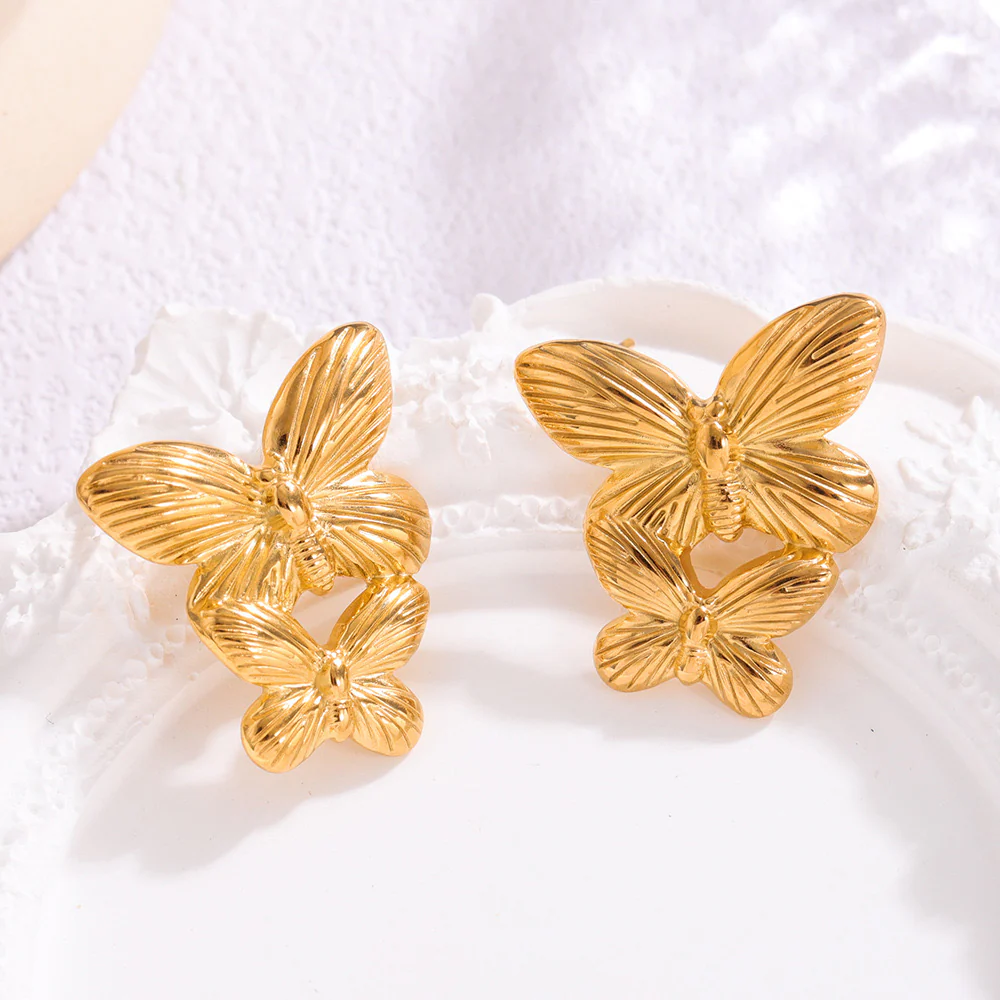 Double the Flutter Earrings - Image 3