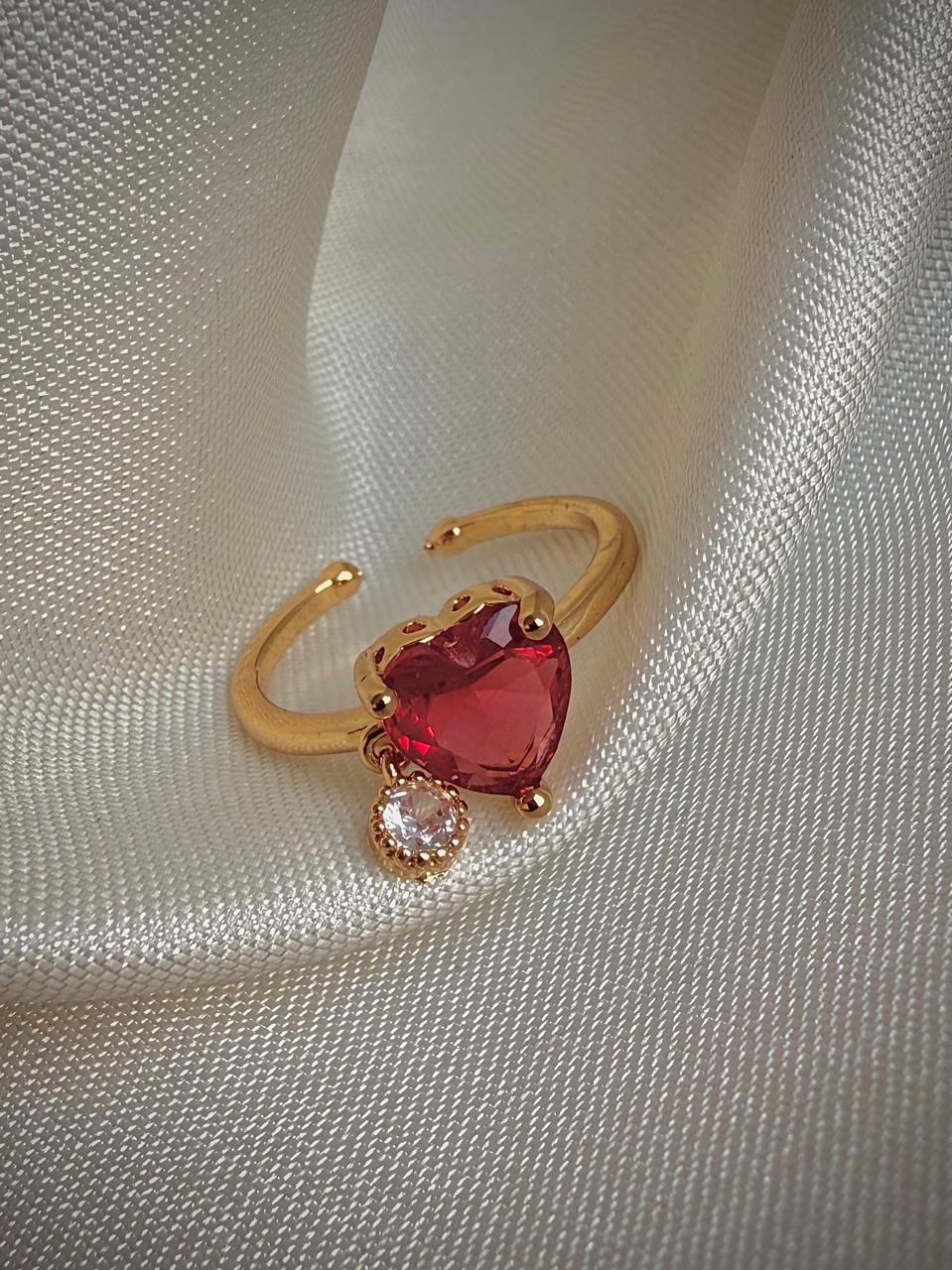 Dreamkiss Rhinestone Heart Ring