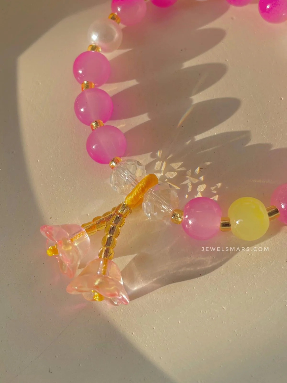 Dreamland Floral Bracelet- dark pink - Image 2