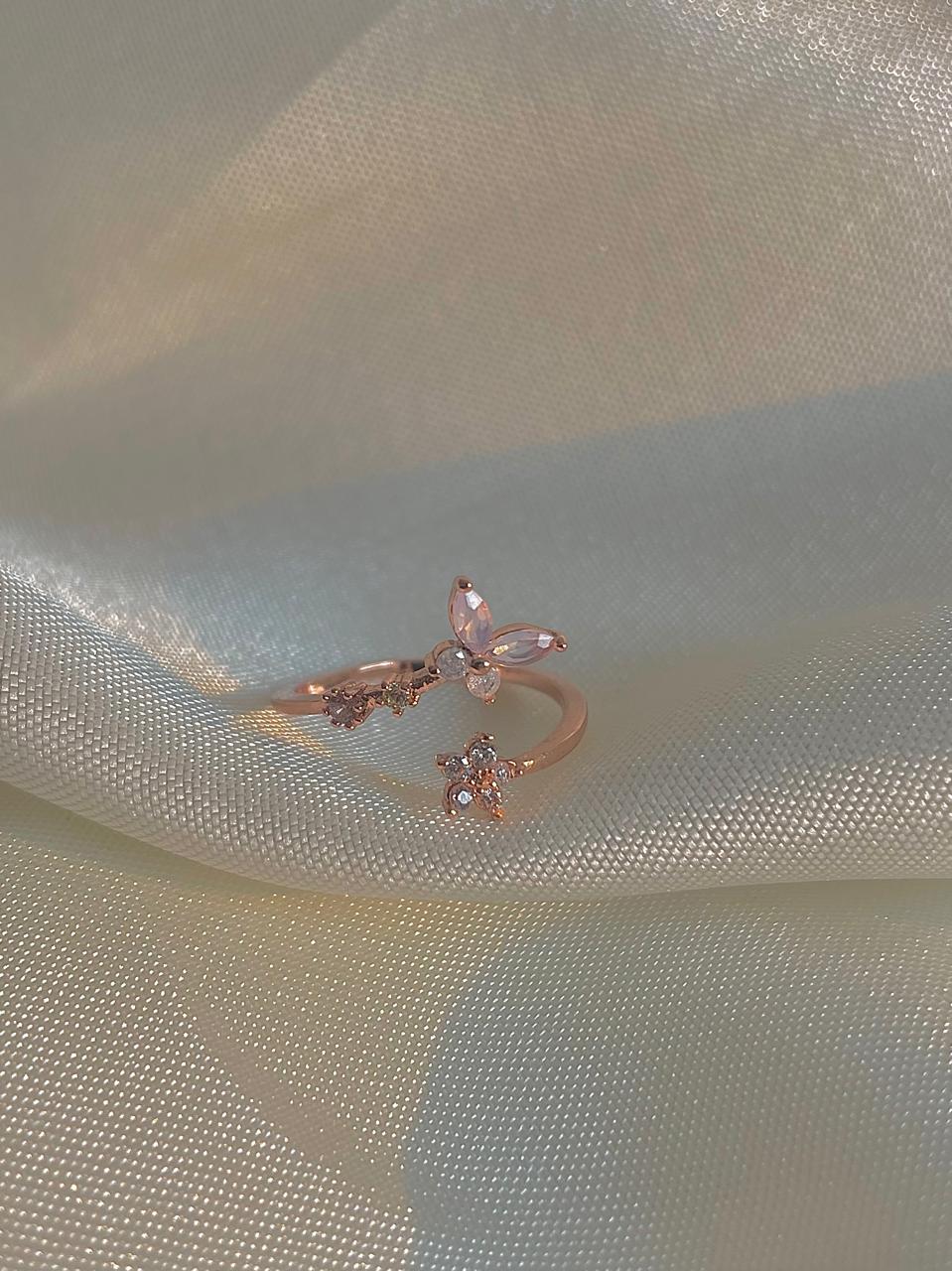 Dreamy Butterfly Ring- pink - Image 3