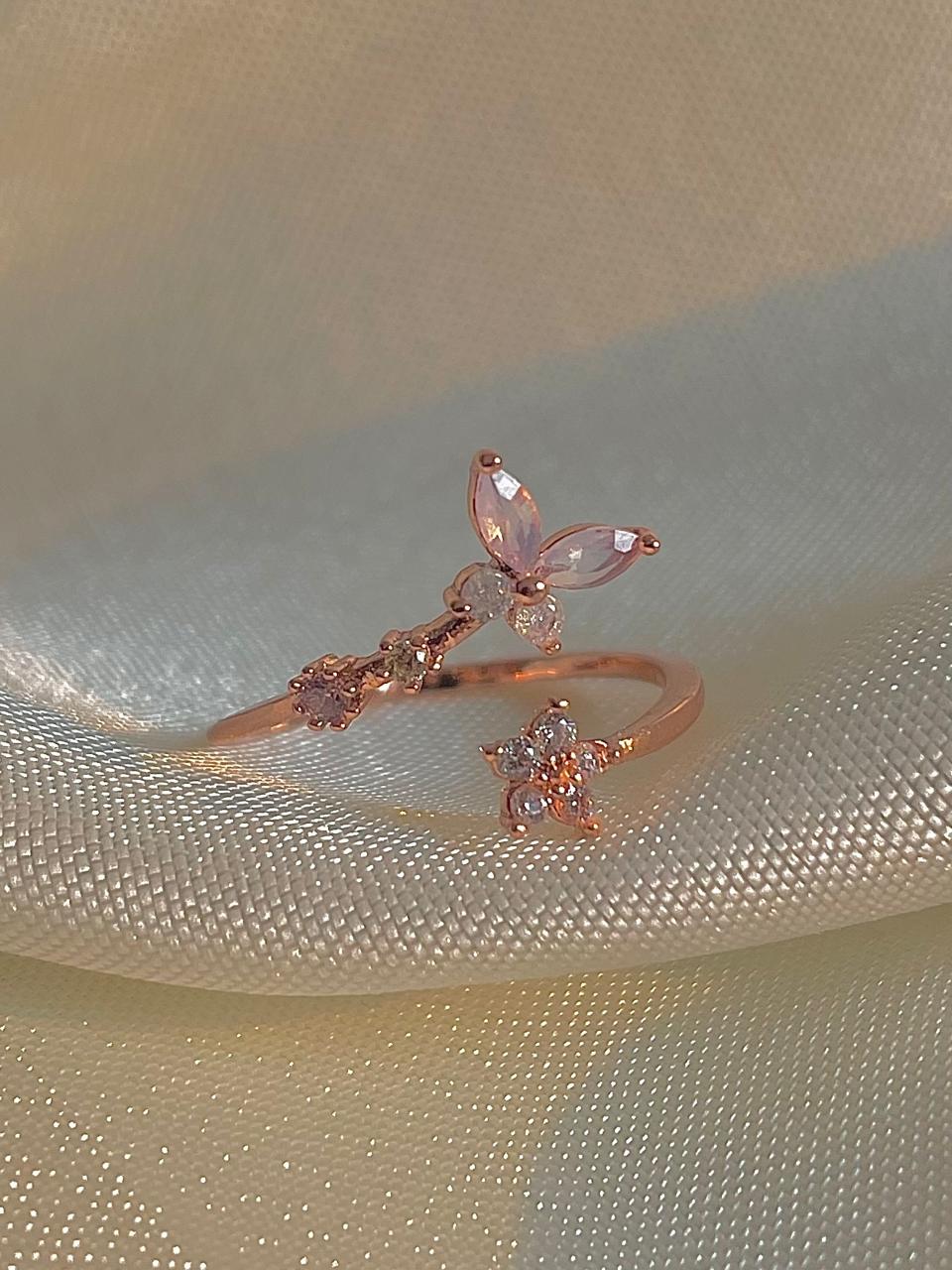 Dreamy Butterfly Ring- pink - Image 4