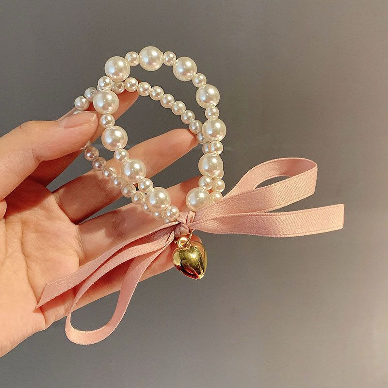 Dreamy Double Layered Pearl Hair Tie - Image 2