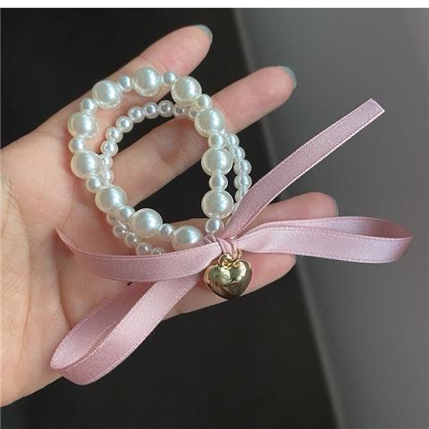 Dreamy Double Layered Pearl Hair Tie - Image 3