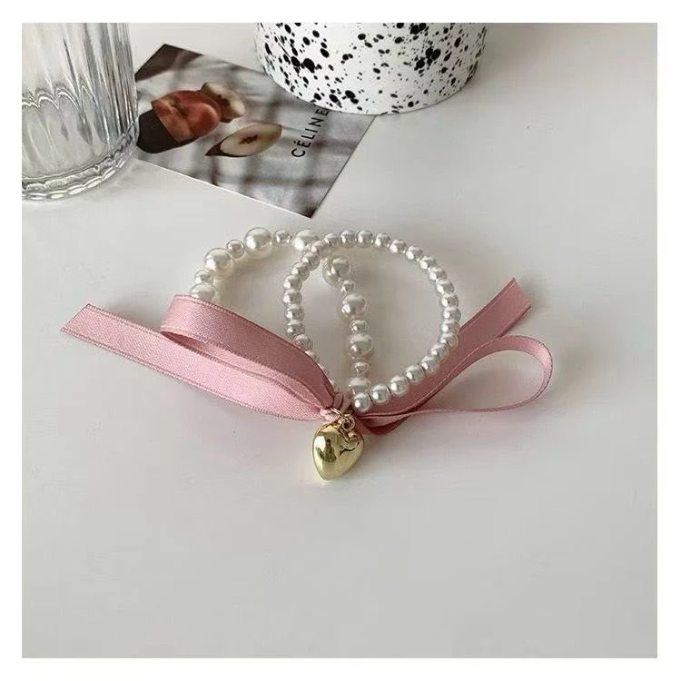 Dreamy Double Layered Pearl Hair Tie - Image 6