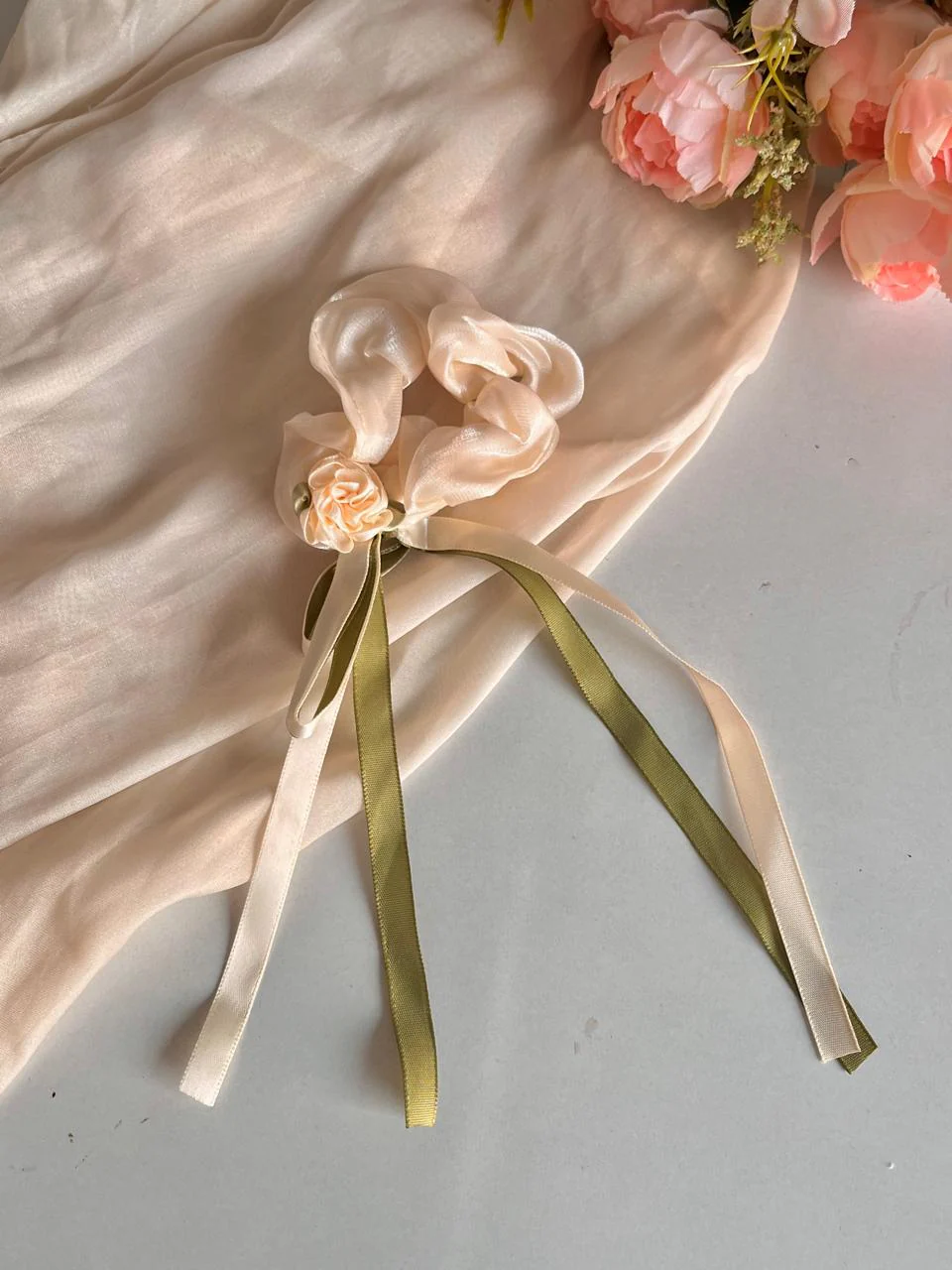 Dreamy Floral Bow Hairties - Image 3