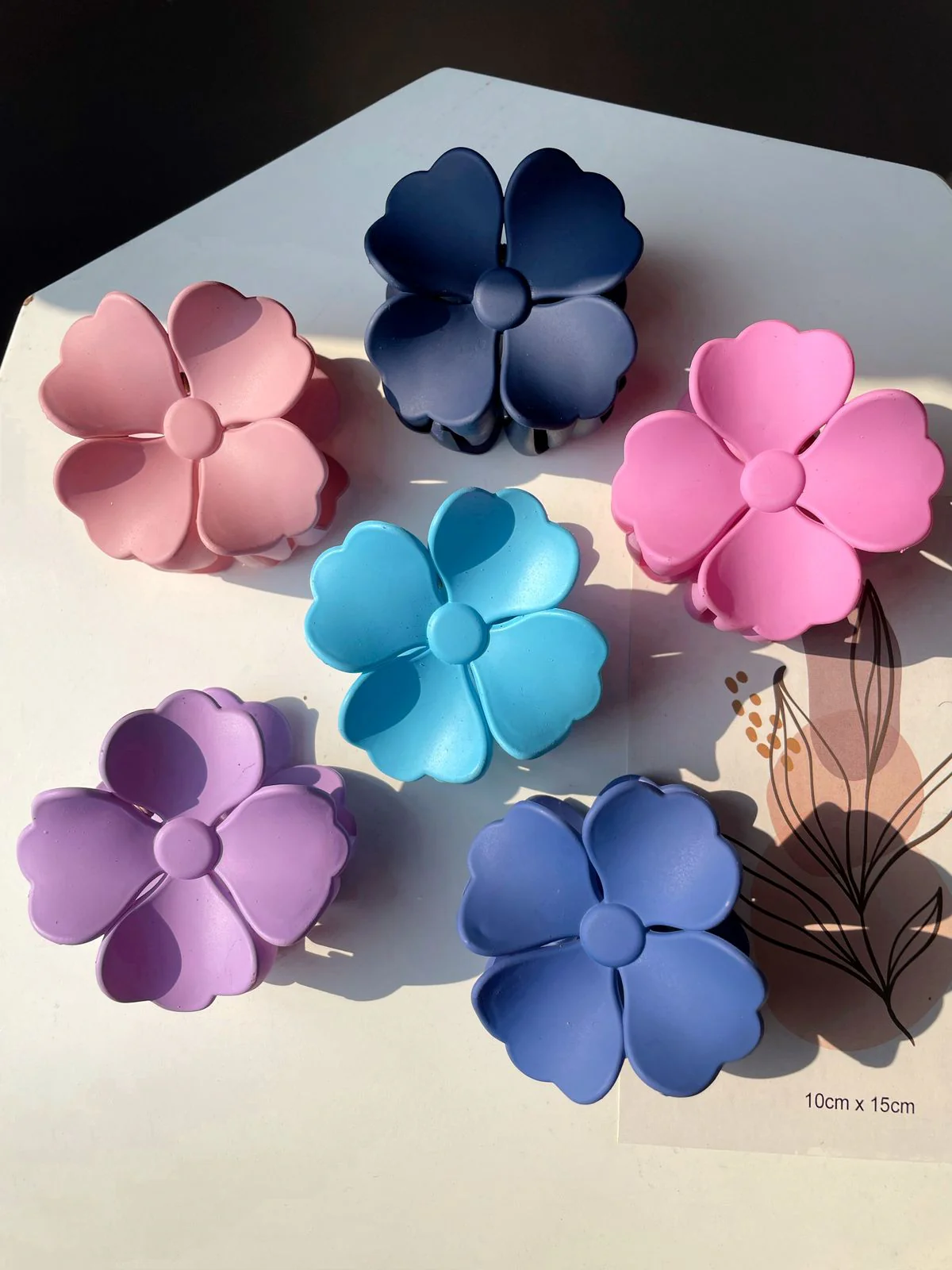 Dreamy Floral Claw Clutchers- pastels