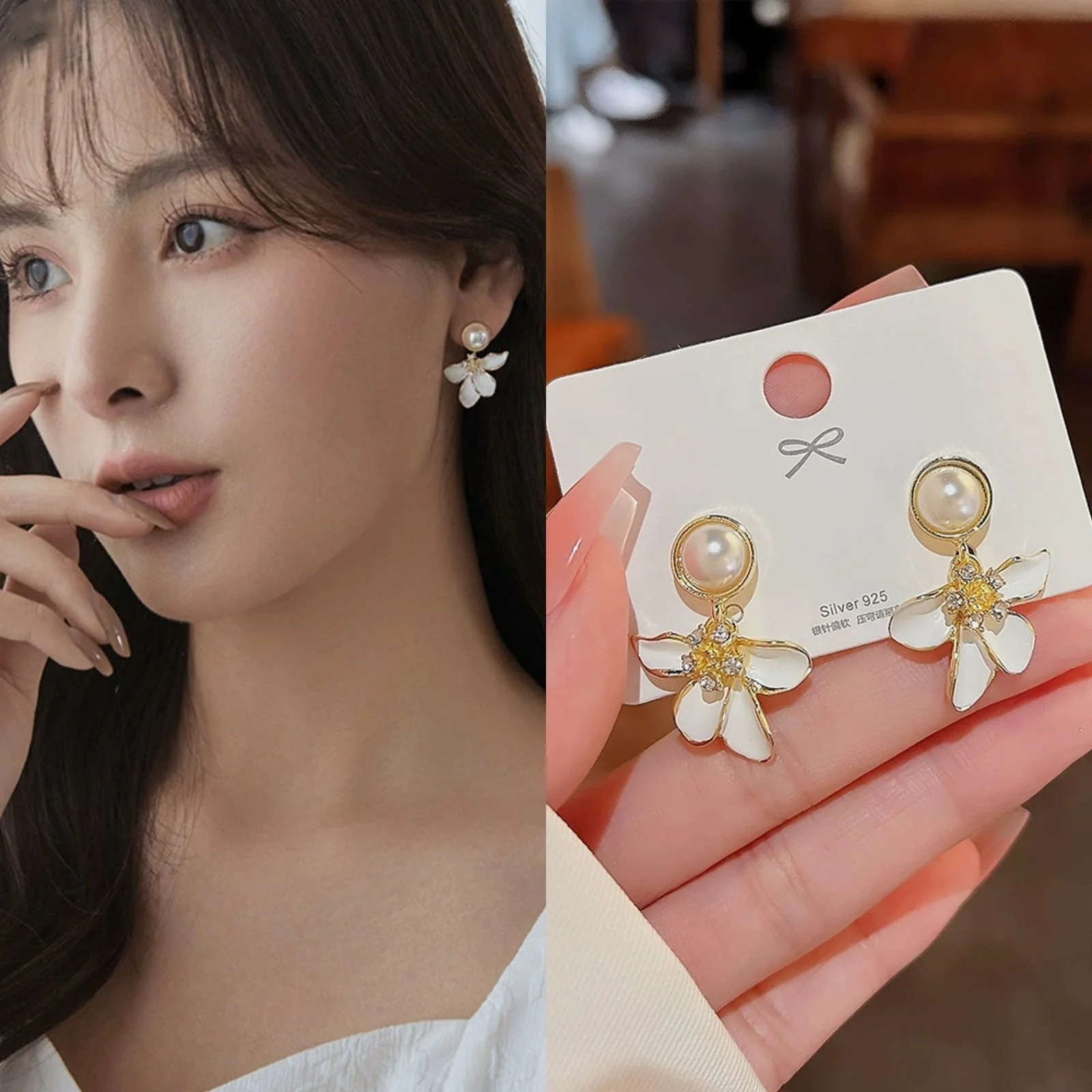 Dreamy Floral Earrings - Image 2