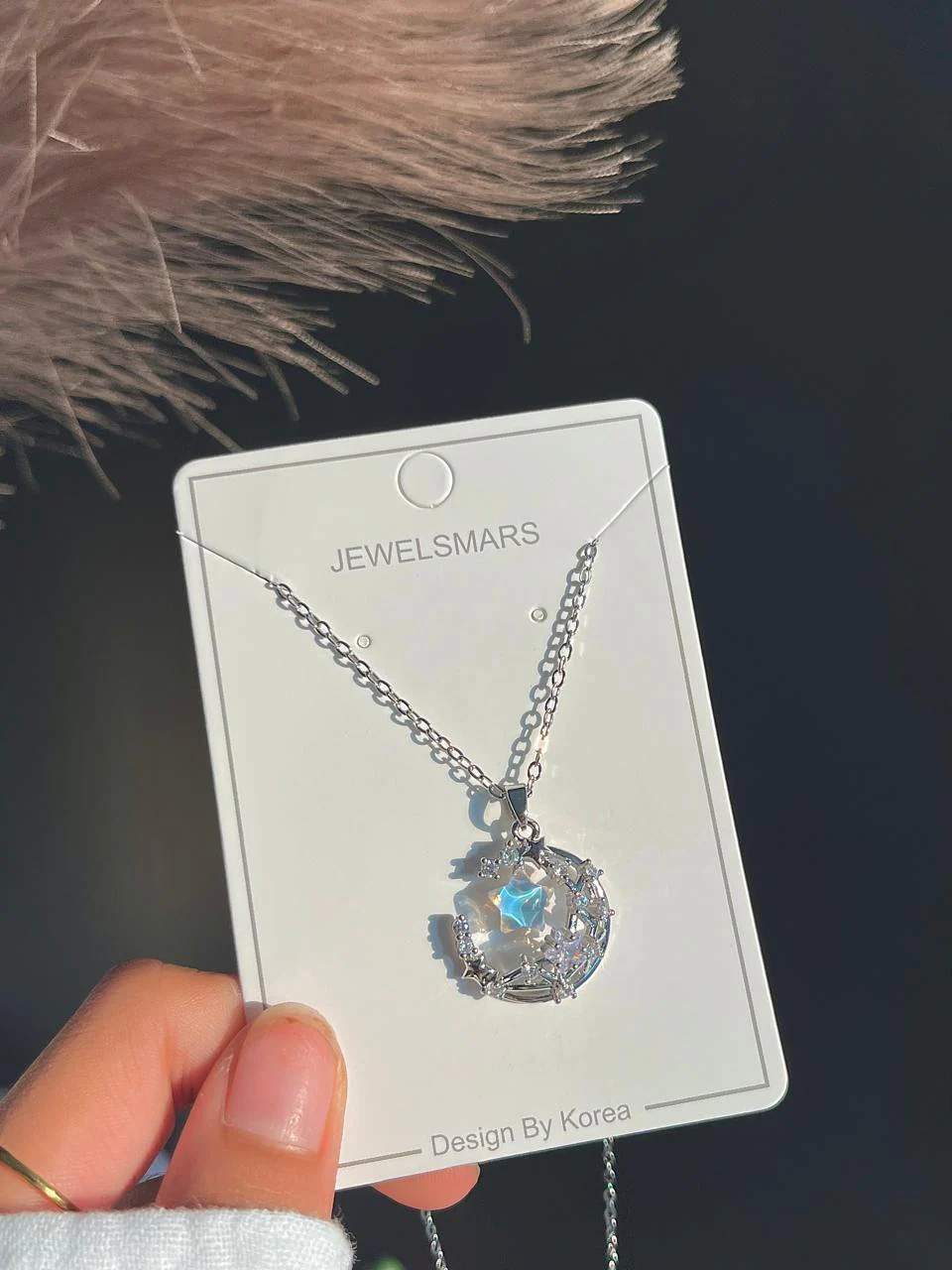 Dreamy Galaxy Necklace- silver - Image 2