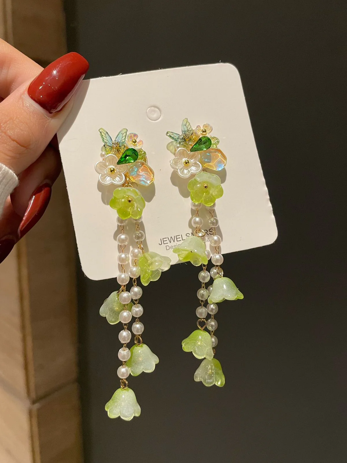 Dreamy Garden Love Earrings- green