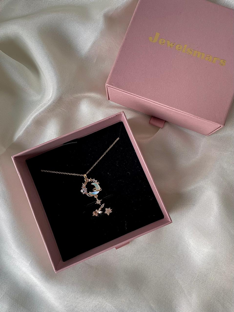 Dreamy Moon Necklace with Ring Gift Box - Image 3