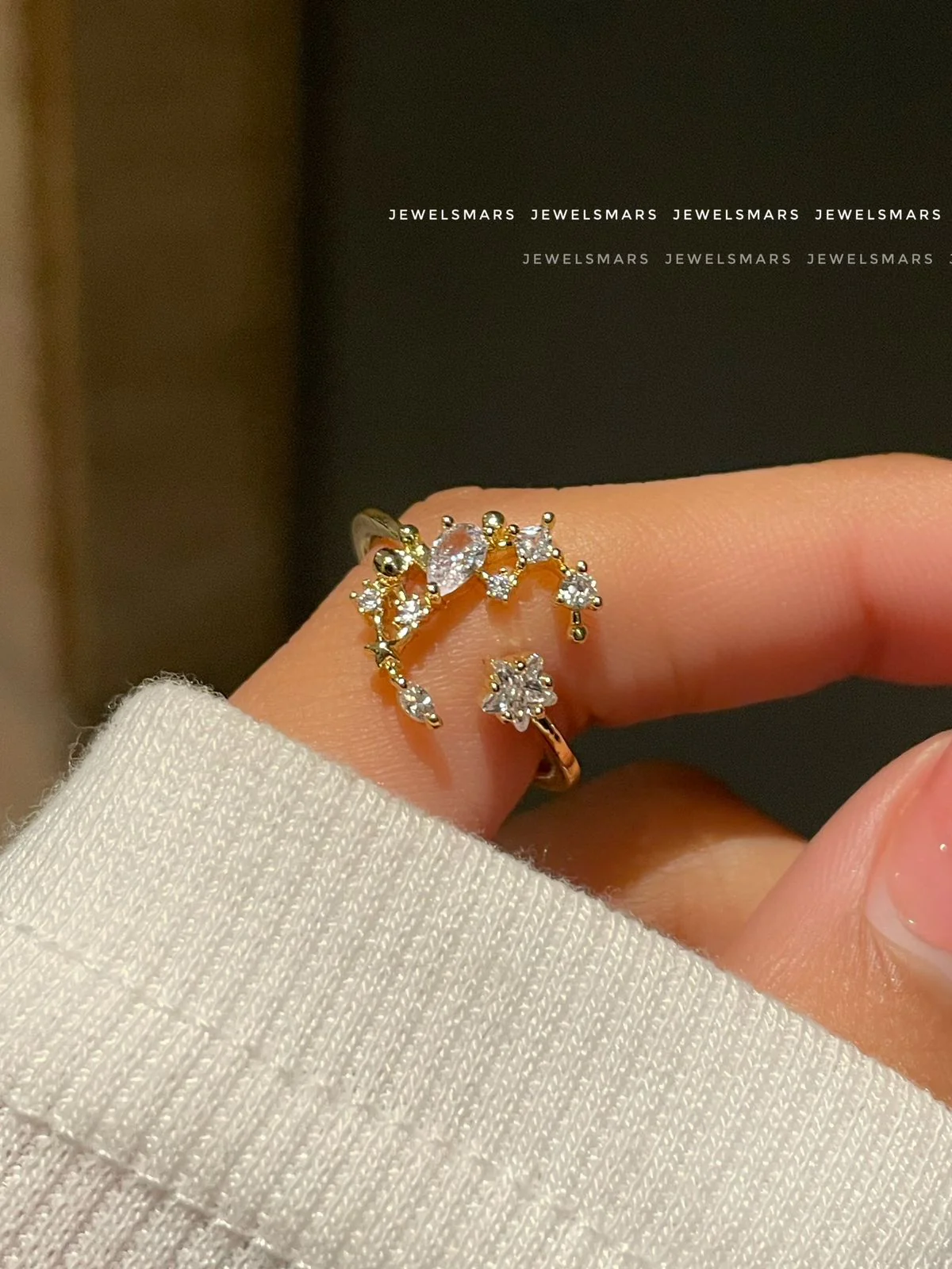 Dreamy Moon Star Ring - Image 3