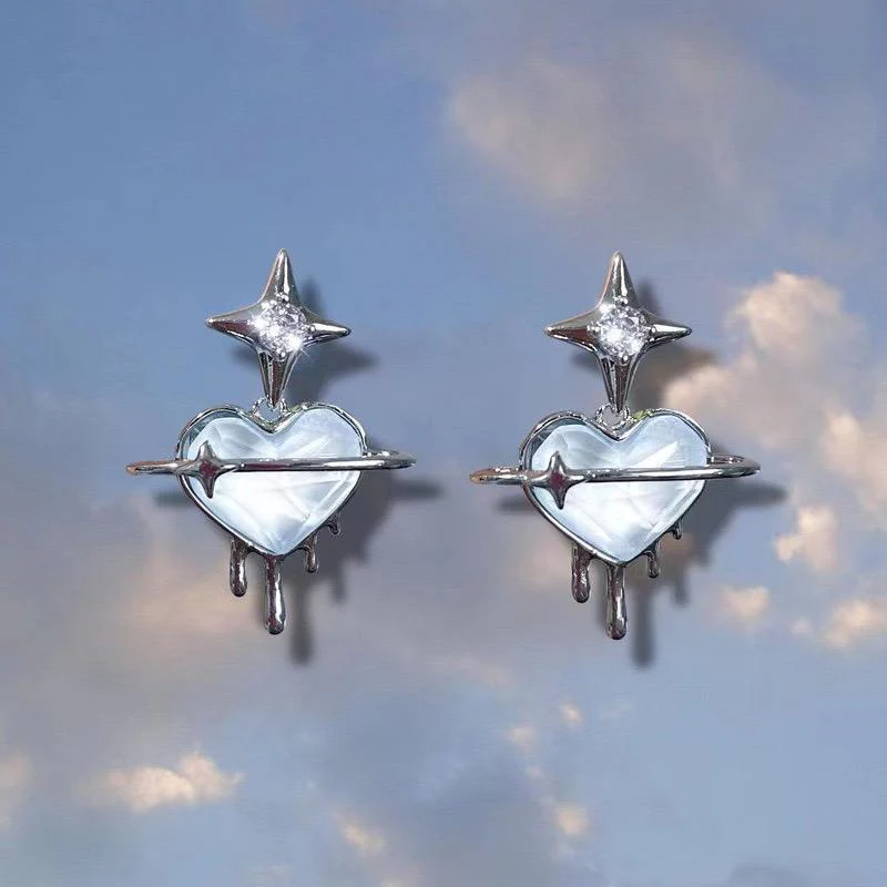 Dripping Heart Earrings - Image 4
