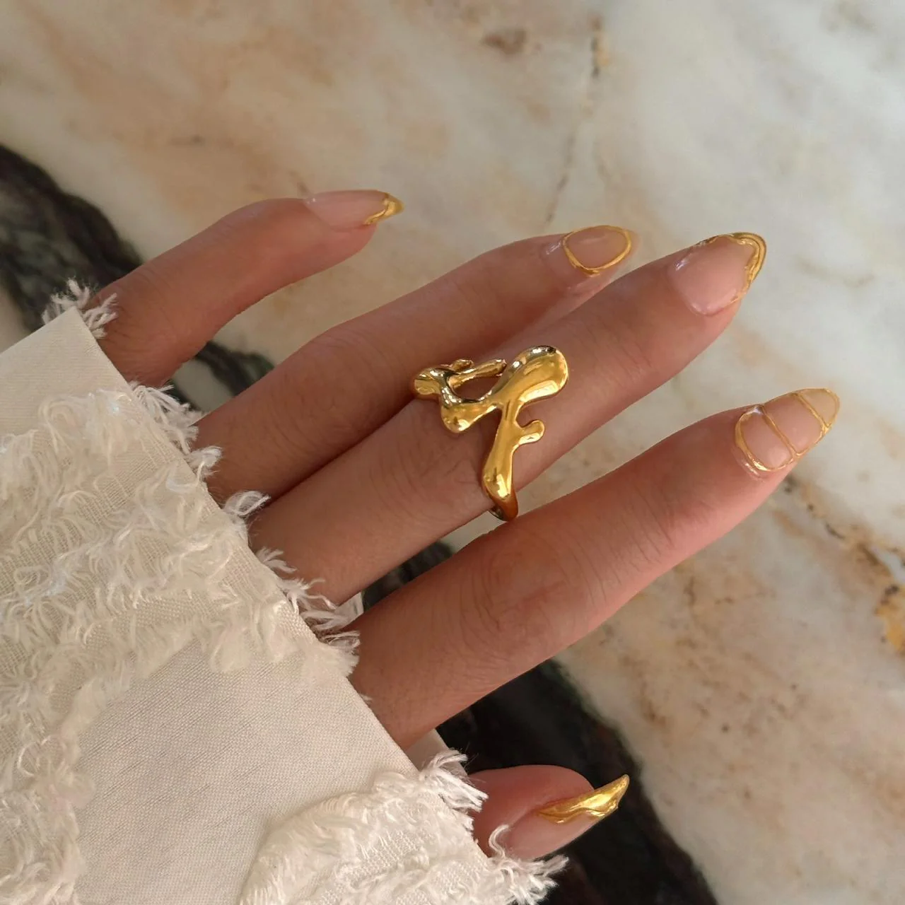 Drizzle of Gold Ring - Image 5