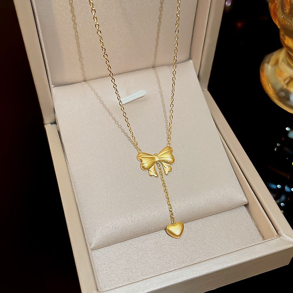 Dropped my Heart Bow Necklace - Image 6