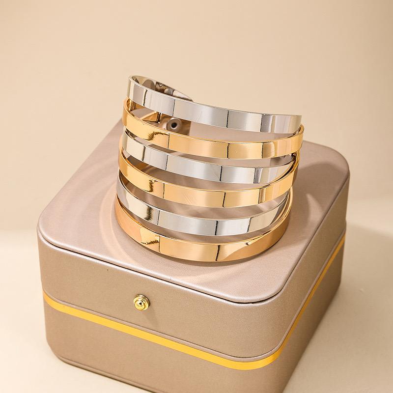 Dual Tone Statement Bracelet - Image 3